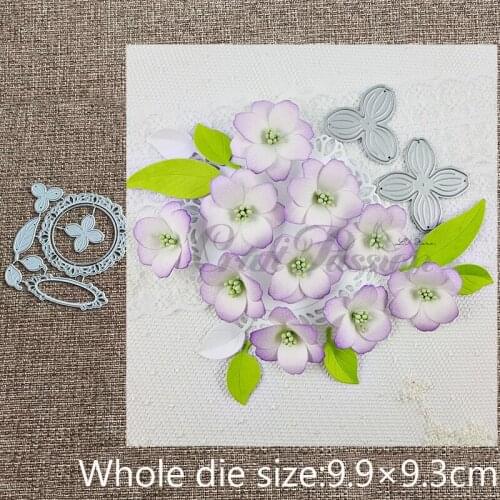 XLDesign Craft Metal stencil mold Cutting Dies circle flower leaves frame scrapbook die cuts Album Paper Card Craft Embossing