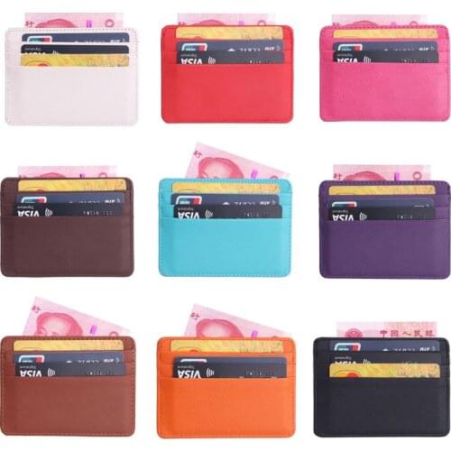 Mens Leather Thin Wallet ID Money Credit Card Slim Holder Money Pocket Organizer