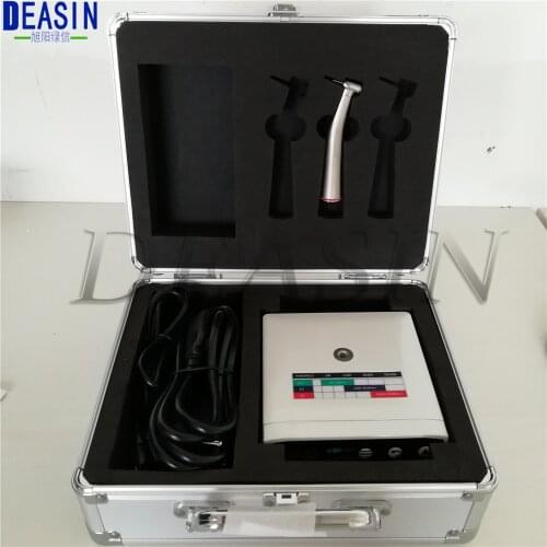 Dentist excellect kit micro motor dental electric motor portable system + low speed 1:5 handpiece contra angle red led