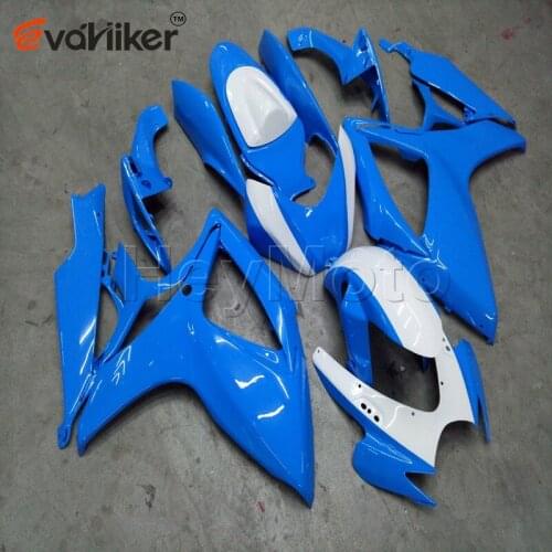 Motorcycle fairing for GSXR600750 2006 2007 K6 GSXR600 06 07 light blue ABS plastic motor panels kit H3