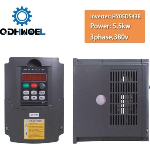 380v 5.5kw VFD Variable Frequenc Inverter for CNC spindle Driver spindle speed control