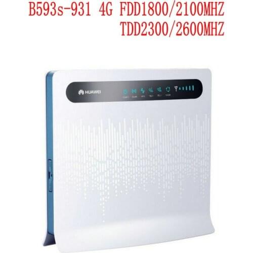 New Huawei B593 B593S-931 4G Industrial WiFi Router Support 4G LTE TDD FDD 800/900/1800/2100/2600 MHz