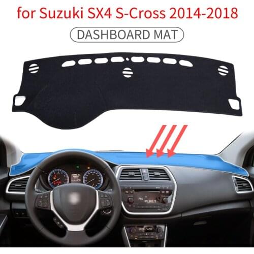 Smaee for Suzuki SX4 S-Cross 2014~2019 Anti-Slip Mat Dashboard Cover Pad Sunshade Dashmat Accessories SX-4 SX 4 S Cross SCross