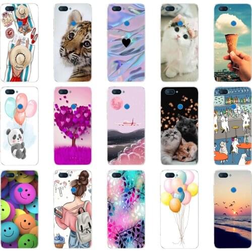 Silicone case For Xiaomi mi 8 LITE Case 6.26 inch TPU Case For Xiaomi mi 8 lite Back Cover For Xiaomi mi 8 coque capa bag 5