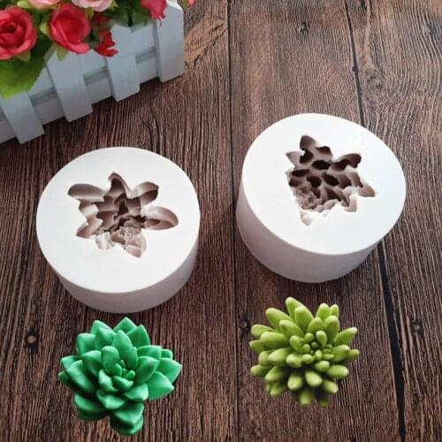 Succulent Potting Soap Mould Sugarcraft Flexible Silicone Cookie Mold Chocolate Molds Botanic Plant