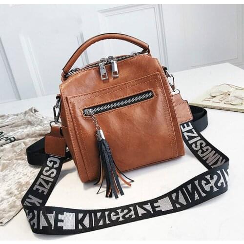 Women Crossbody Bags High Quality PU Leather Women Tote Bag Luxury Handbag Women Bag Designer Fashion Tassel Handbag 2019 CC-58
