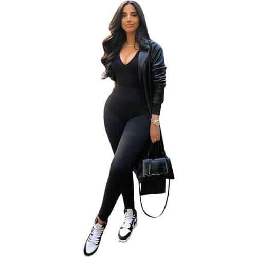 Women Solid Black PU Leather Trench Coat with Belt Turn Down Collar Full Sleeve Extra Long Jacket Fashion Casual Cardigan