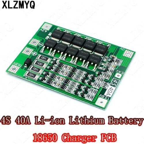 Upgrade 4S 40A 18650 Charger PCB Li-ion Lithium Battery BMS Protection Board with Balance For Drill Motor 14.8V 16.8V Lipo Cell