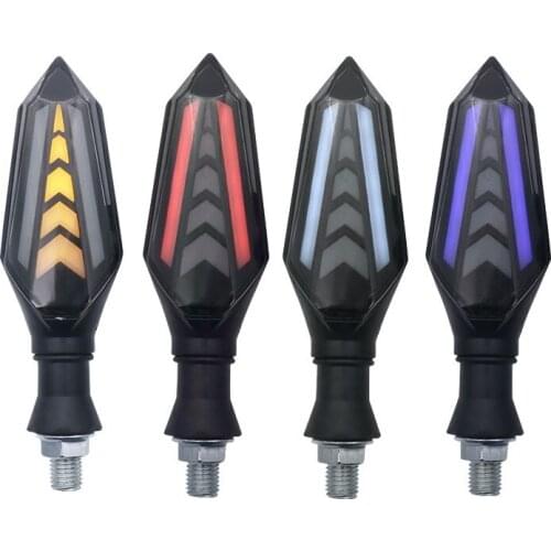 Universal Motorcycle Led Turn Signal Lamp Sequential Flowing Flash Indicator Lights Led Blinker