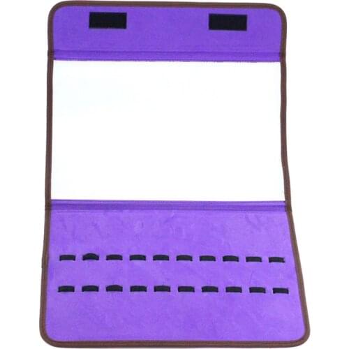 Univinlions 10 Capacity Scissor Display Box Barber Case Bags Leather Holder Barber Tool Hairdressing Scissor Holder Shears Case