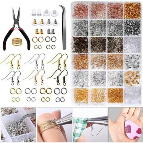 1 set Durable Earring Jewelry Making Kit Sterling Repair Metal Tool DIY Craft Supply Jewelry Making Supplies Kit