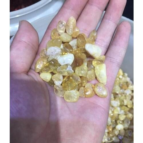 100 grams natural Brazilian yellow, irregular gravel particles, Brazil yellow irregular gravel particles, aquarium decoration