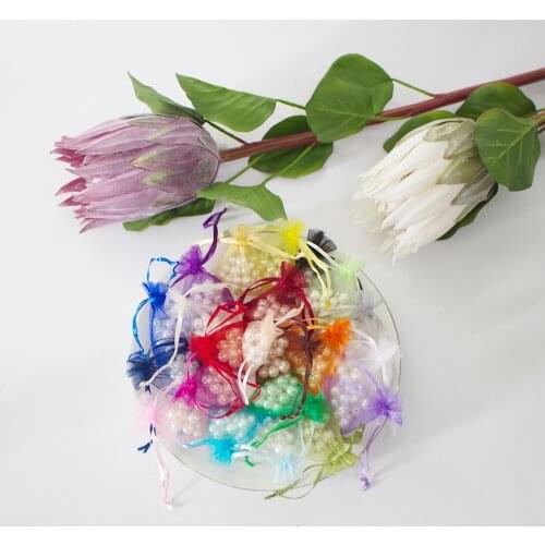 100Pcs/Lot 30×40 35×50 Organza Bag For Wedding Gifts Jewellry Packing and Display Pouches Organza Pouches For Wig Can Print Logo