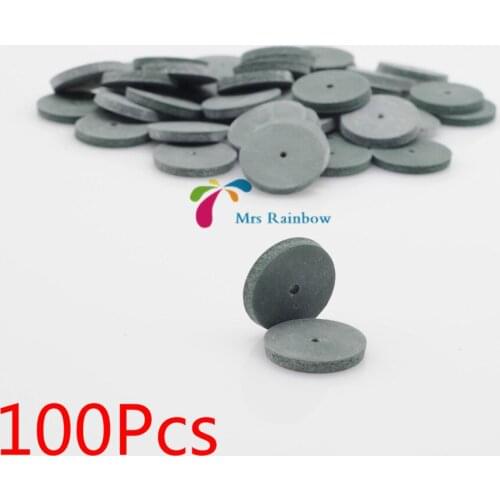 100/Pcs Dental Lab Polishing Wheels Burs Assorted Polishing Wheels Burs Silicone Material Polishers Dentist