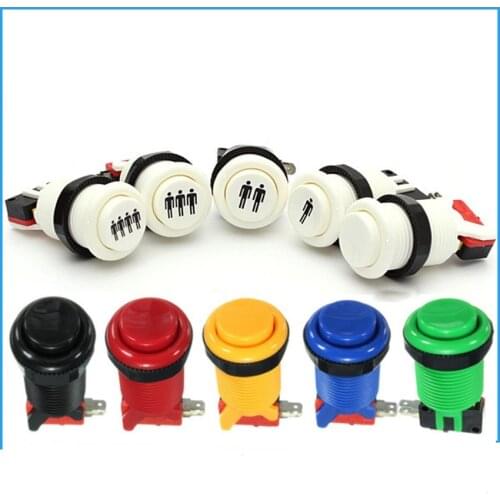 2016 New Arcade Push Button Durable Multicade MAME Jamma Game Long Switch Mult-color 1 pcs