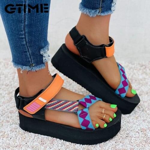 2021 Summer Vintage Wedges Womens Sandals Summer Style Casual Shoes Retro Woman Platform Shoesshoes Sandals Women #SJPAE-294
