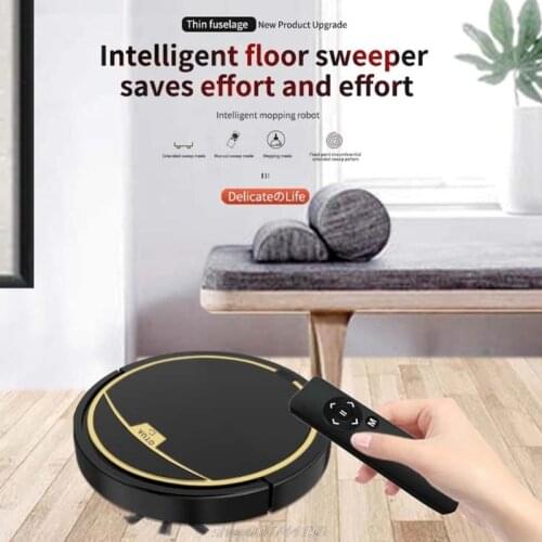 2800Pa Smart Robot Vacuum Cleaner Wet and Dry Vacuum Cleaner Mop with Water Tank Remote Control Timing M06 21 Dropship