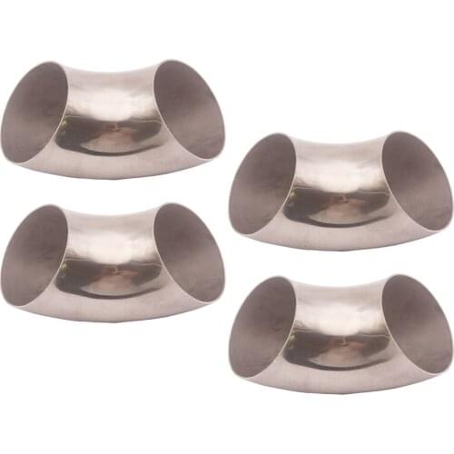 4Pk Ultra Tight Radius 3” Mandrel Bend 90Deg 304 Stainless Steel 0.84D Exhaust