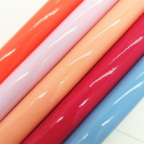 Amonglitter Wholesales Leather Supplier Smooth Glossy Synthetic Leather Faux Vinyl Sheets For Bows DIY 21x29cm MB302