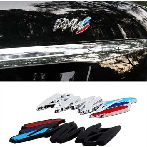 Chrome Car Motorcycle Sticker M Emblem Stickers for BMW M3 M5 320i X1 X3 X5 X6 E53 E39 E46 E60 F30 E90 E92 F10 1 3 4 5 7 Series