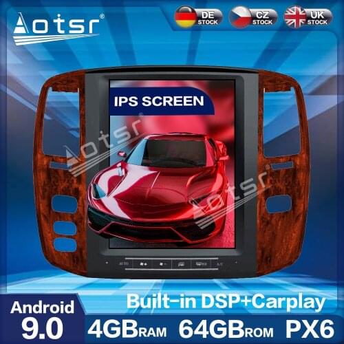 For Lexus LX470 2004+ Android 9 Multimedia Player Tesla Screen 4G+64GB Car Radio Auto GPS Navigation DSP carplay WIFI Head unit