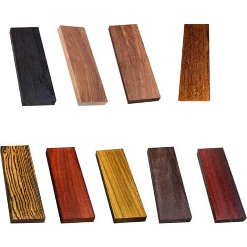 H7JB DIY Knife Scale Knifes Scales, Handle Blank Exotic Knife Scales Wood 12x4x1cm Knife Makers Material