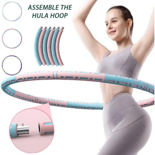 Pilates Yoga Ring Aro De Acero Inoxidable Desmontable 6 Secciones,Herramienta De Entrenamiento Fitness, Anillo Cintura Masajeg