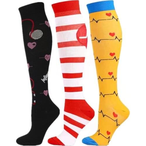 New Compression Socks 20-30 MmHg For Women Men Anatomy Doctor Nurse Medical Nursing Anti Fatigue Calf Compression Stockings