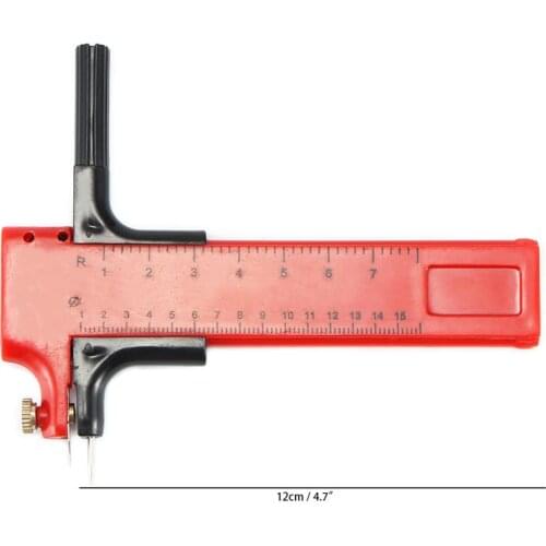 Circular Ruler DIY Tool Building Model Material Covering Paper Plastic Board Round Tangential Device Compasses Cutter