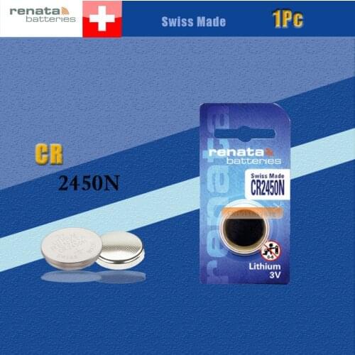 1 X renata lithium Battery CR2450 3V %100 original brand renata 2450 battery