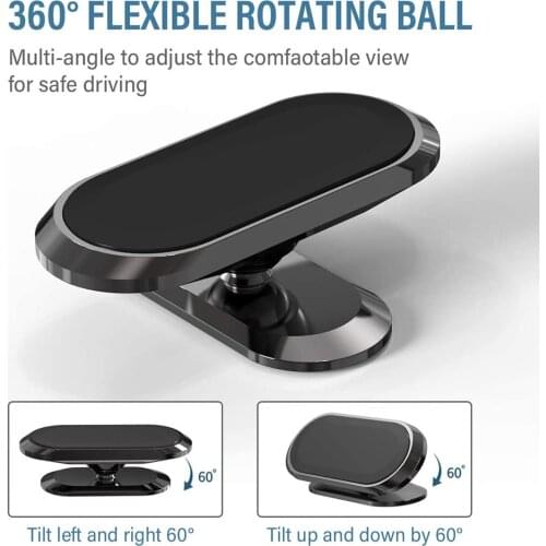 Magnetic Car Phone Holder 360 Degree Rotating Anti-slip Bracket Mobilephone Hold Clip For Phone In Car Bracket