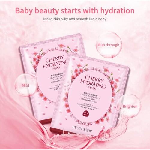 1PC Deep Brighten Moisturizing Facial Mask Nourish Hyaluronic Acid Facial Mask Beauty Mask Face Care TSLM2