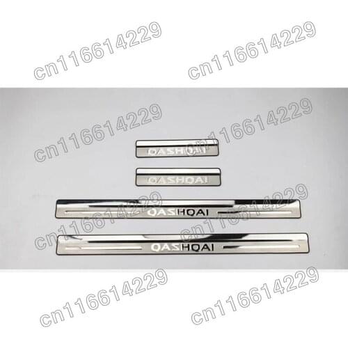 Stainless Steel Car Door Sill Scuff Plate Cover Trim For Nissan Qashqai J10 2007 2008 2009 2010 2011 2012 2013