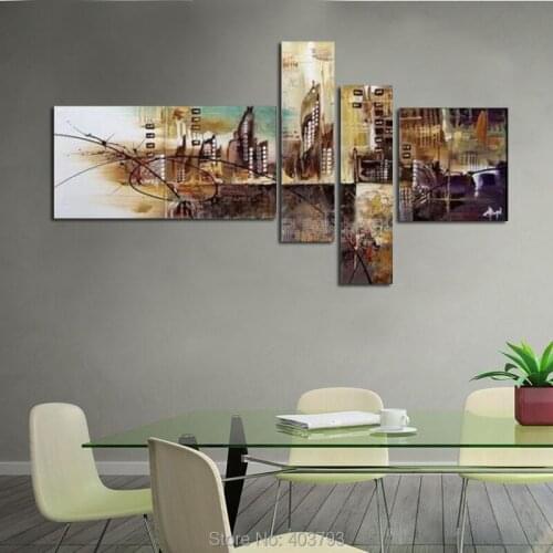 HUGE MODERN ABSTRACT WALL DECOR ART OIL PAINTING ON CANVAS ART NO FRAMED HOME DECORATION