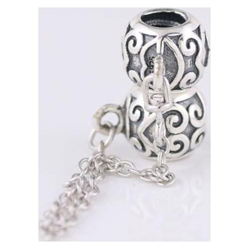 Original 925 Sterling Silver Retro Magic Love Safety Chain Fit Pandora Women Bracelet & Necklace Diy Jewelry