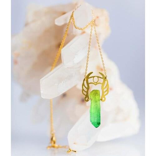 She-Ra Warrior Necklace | Girls Power Necklace with Natural Quartz