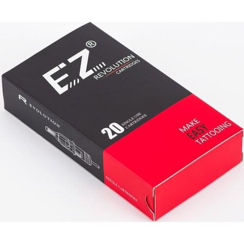 RC1207M1C-1 EZ Revolution Cartridge Tattoo Needles Curved Magnum Needles #12 Long Taper 5.5 mm for Cartridge Tattoo Machines
