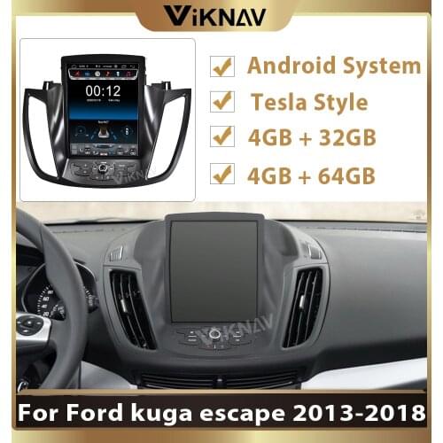 Android System Car Multimedia DVD Player For-ford kuga escape 2013 2014 2015 2016 2017 2018 support dvd carplay GPS Navigation