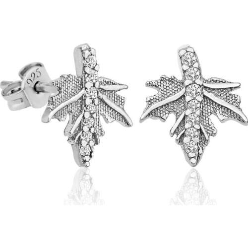 Tevuli 925 Sterling Silver Sycamore Leaf Lady Earrings
