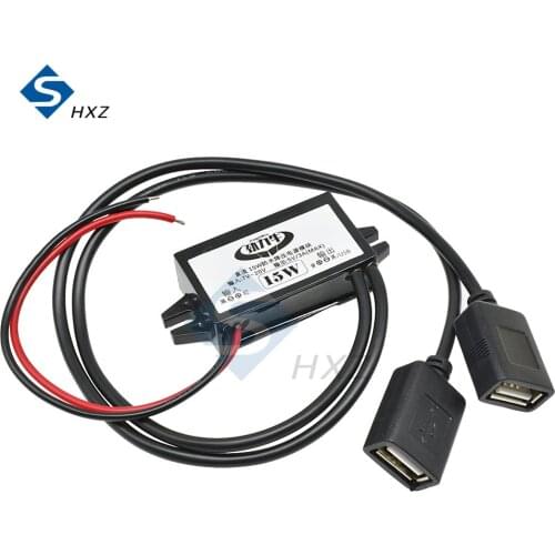 USB DC Buck Converter Module Voltage Regulator 12 V to 5 V 3A 15W Car Power Charger Waterproof Step Down Module