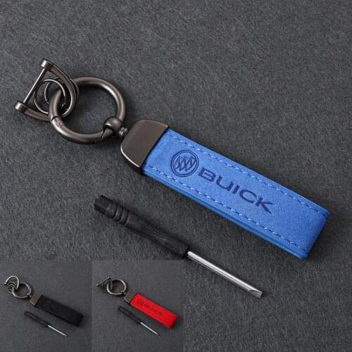High-grade Car Styling Business Key Chain Rings For Buick Car Fur Keychain Keyfob Man Gift Interior Parts Auto Parts