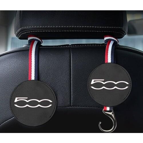 1PC Car Seat Hook Auto Headrest Hanger Bag Holder Fastener Accessries For Fiat Abarth 500 500X Grande Punto Ducato Car Styling