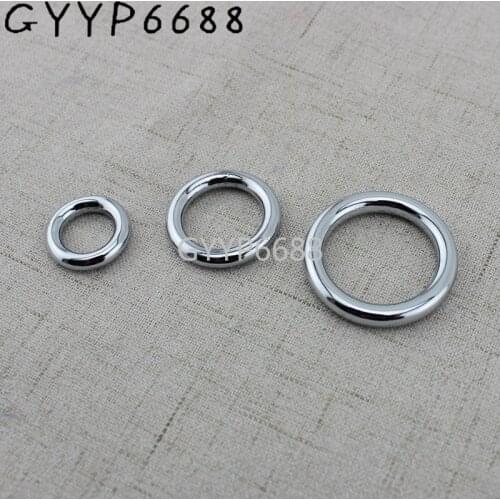 10pcs High quality Chrome Round Rings for pets bags strap crafted accessory metal alloy welded o ring