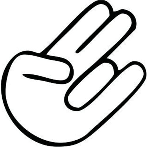 15cm*15cm Shocker Hand Gesture Car Sticker Vinyl Motorcycle Decals Car-styling S6-3240