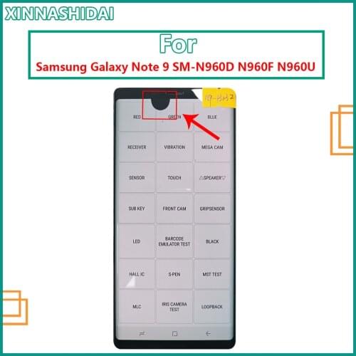 6.4" With Defect Original LCD For SAMSUNG GALAXY Note 9 SM-N960D N960F N960U Display with Touch Screen Digitizer Assembly