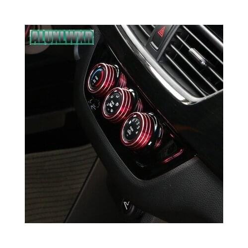 Trim Car Accessories Fit for Baojun 310 2016 2017 2018 Car-styling Air Conditioning Knob Decorative Cover Glue Sticker Internal