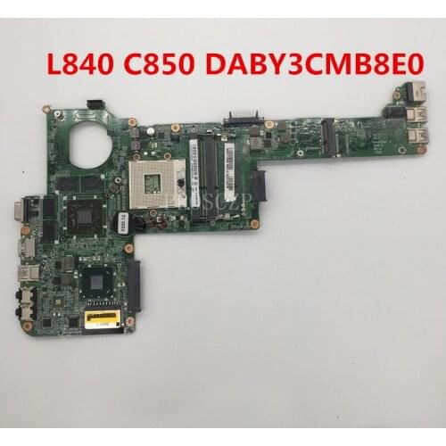 Free shipping For Satellite L840 C845 Laptop motherboard DABY3CMB8E0 HM76 UMA DDR3 HD7670M working well