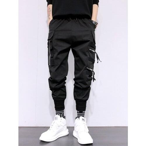 Free Shipping New Korean Trendy Functional Overalls Mens Brand Street Personality Casual Harem Pants Cool Handsome Trousers