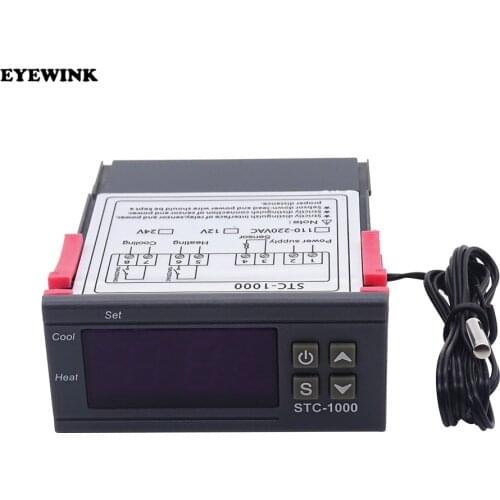 STC-1000 Dual Relay Output Led Digital Temperature Controller Thermostat Cooling Heating Thermostat