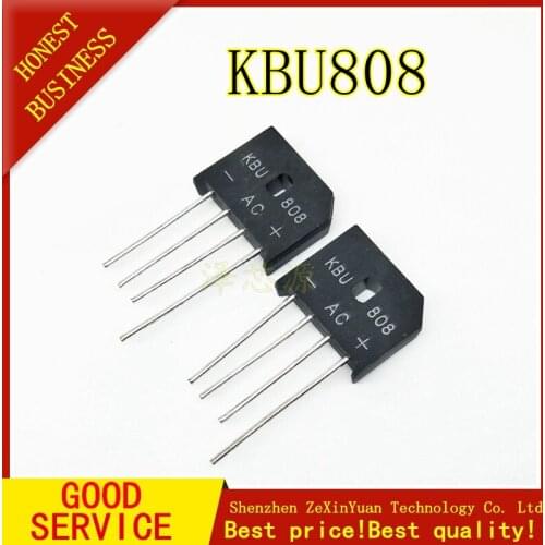 30PCS/LOT KBU808 8A 800V diode bridge rectifier